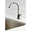 Kingston Brass Water Onyx Single-Handle Cold Water Filtration Faucet, Bright Black SS NK6190